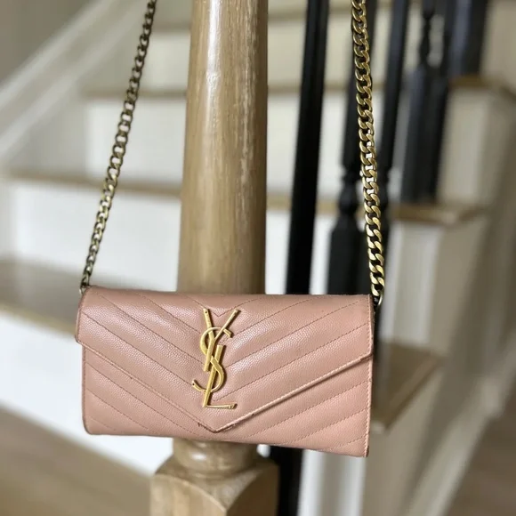 100% GUARANTEED AUTHENTIC YSL Wallet on Chain - Picture 1 of 10